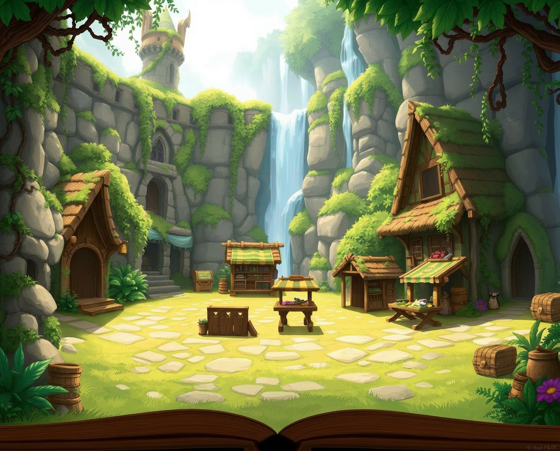 Ogre castle courtyard